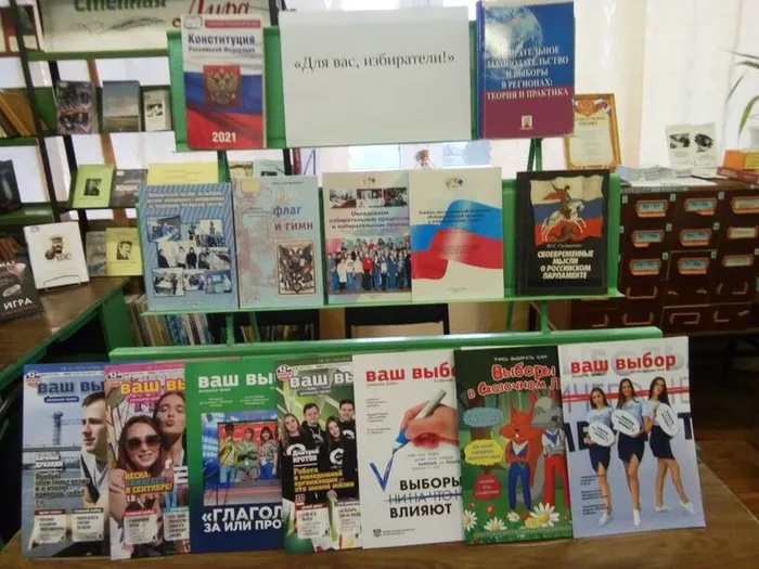 6 .Выставка Для вас,избиратели!